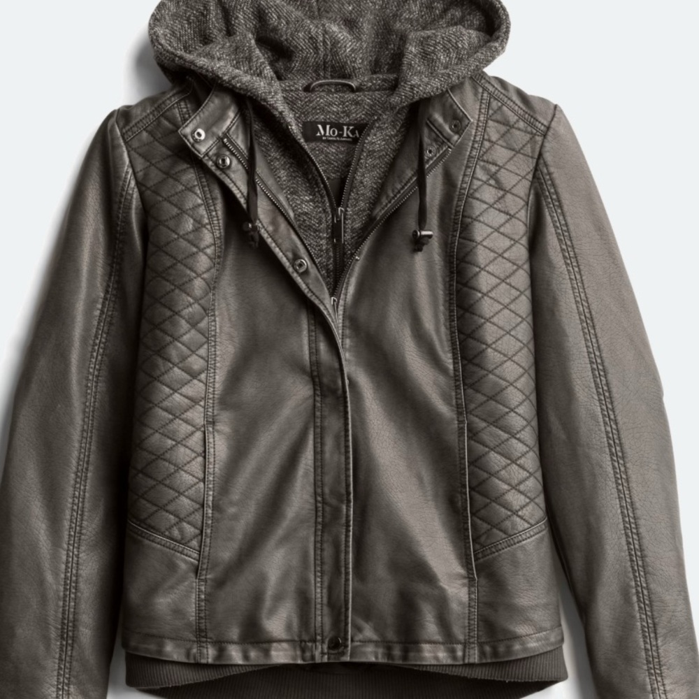 Black Leather Jacket- Mo-Ka (Stitch Fix) (faux)